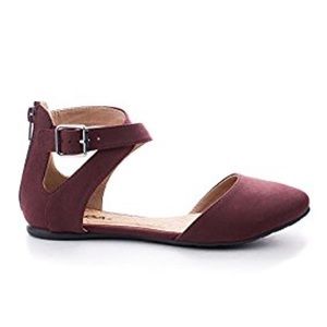 Criss Cross Ankle Strap Flat